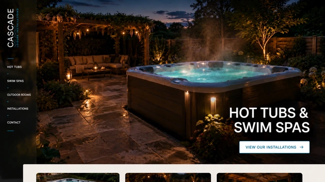 Outdoor living — Atmospheric photography / Product focus website design