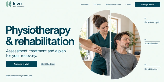 Kivo website design