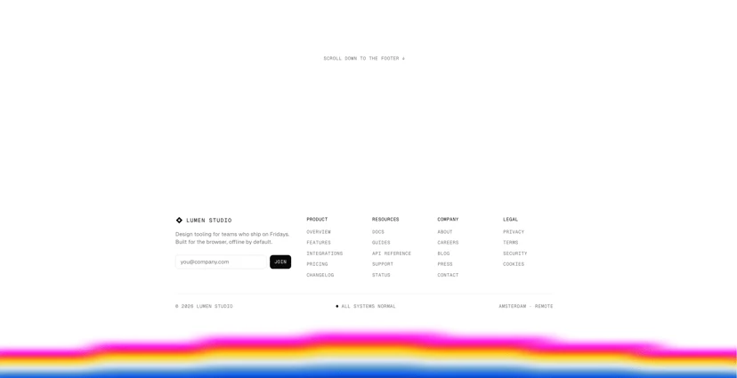 A colour-led sign-off interface demonstration