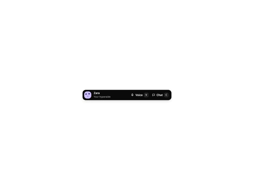 A focused tool dock interface demonstration