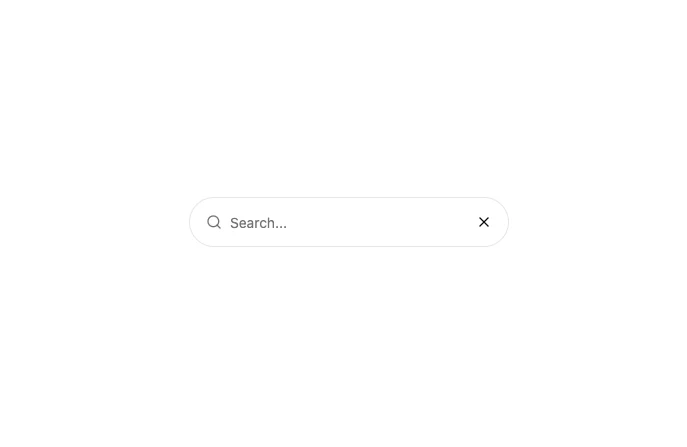 Search when you need it interface demonstration
