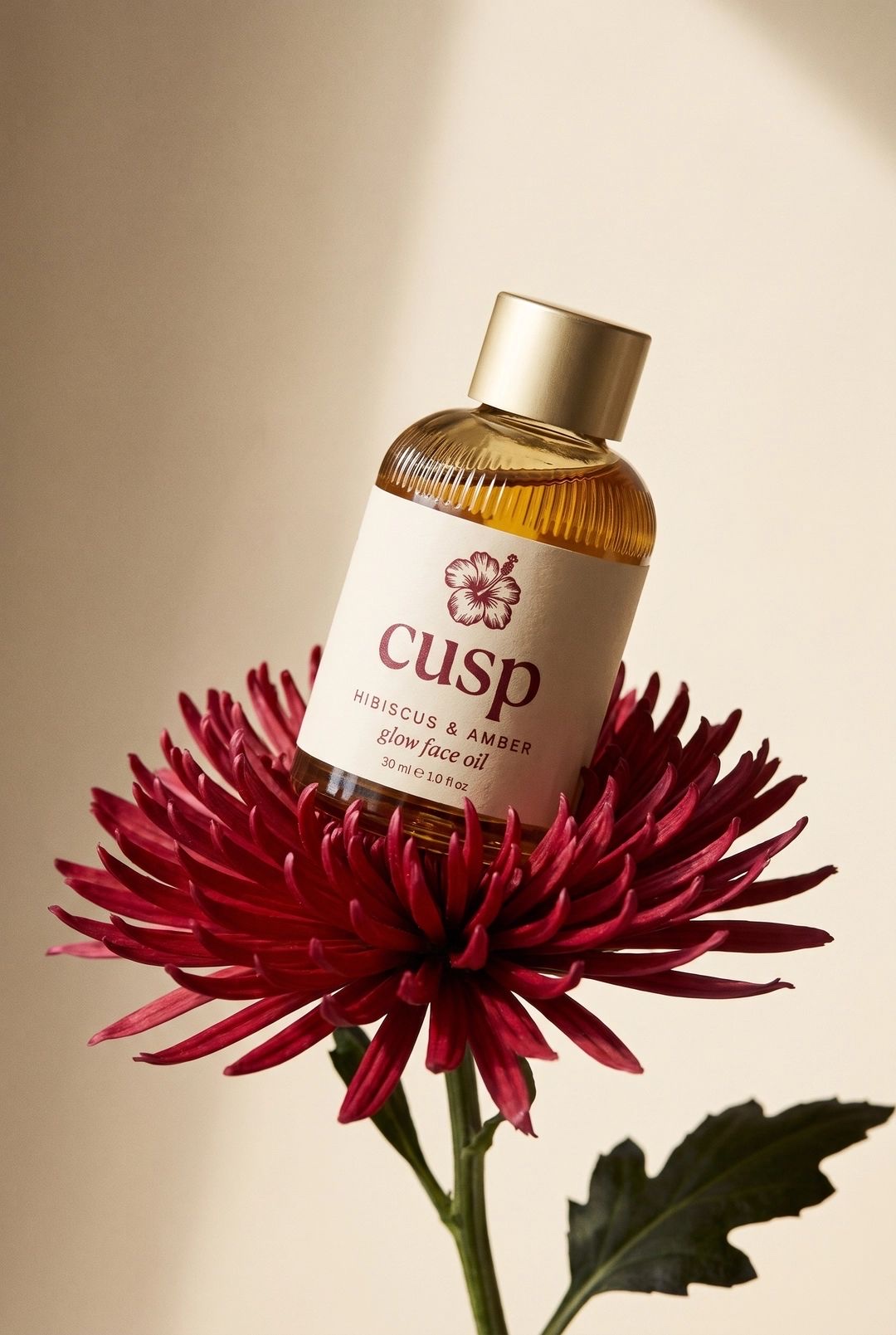 Floral skincare campaign image