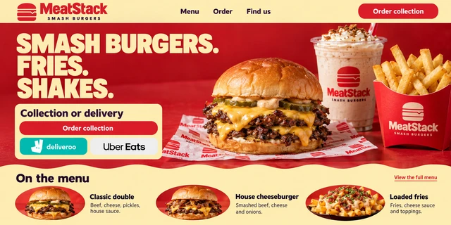 MeatStack website design