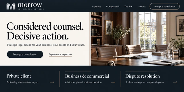 Morrow website design