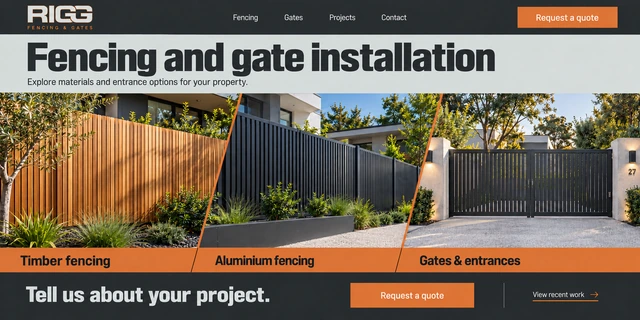 Rigg website design