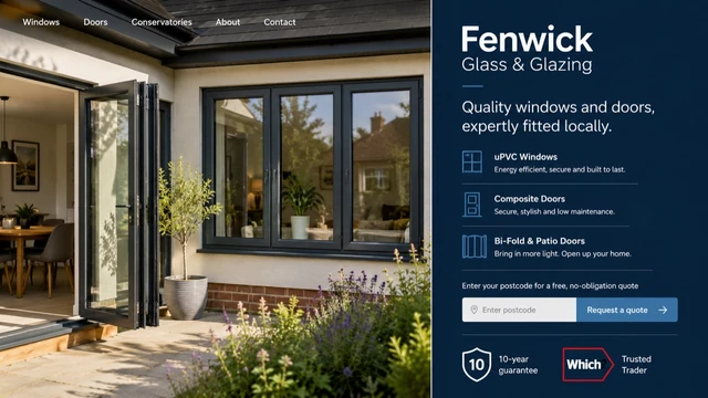 Windows & glazing — Image-led services / Clear enquiries website design